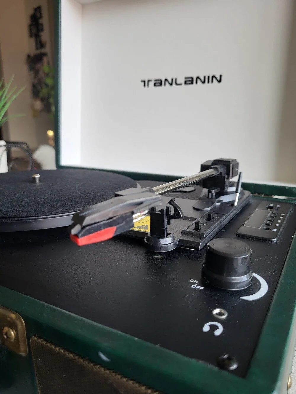 Record Player TANLANIN Turntable 3-Speed Suitcase Style - Picture 3 of 11